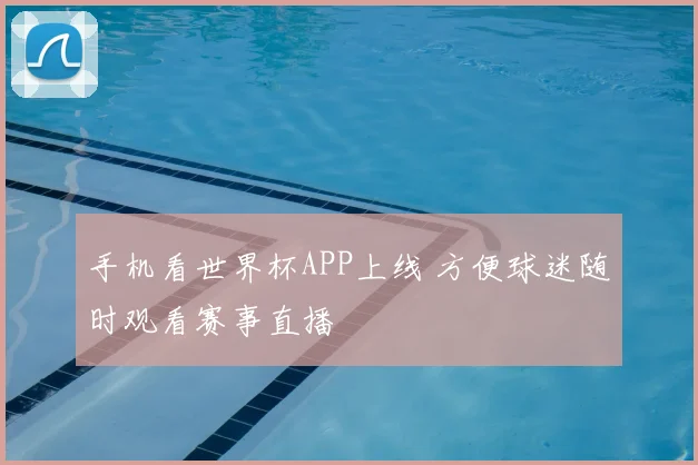 手机看世界杯APP上线 方便球迷随时观看赛事直播